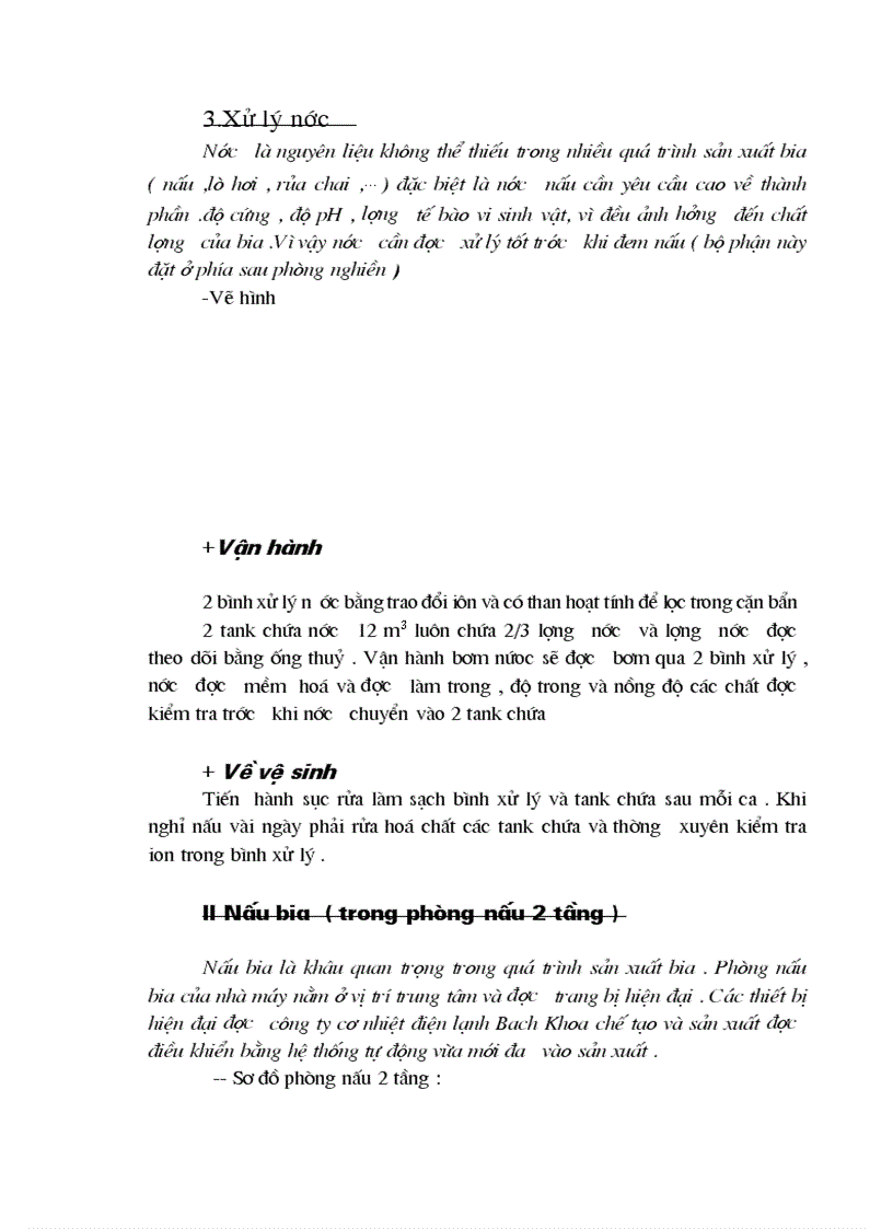 image for page Dây chuyền công nghệ sản xuất bia tai nhà máy Liên hiệp thực phẩm Hà Đông Hà Tây