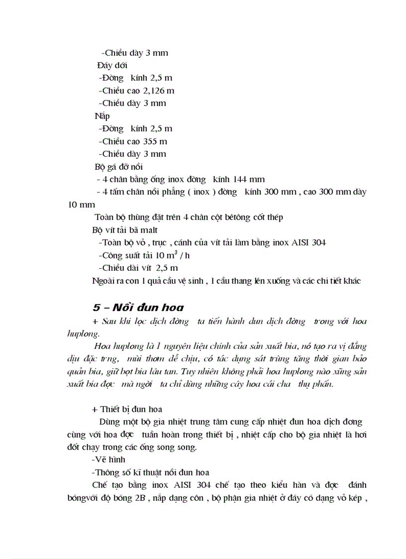 image for page Dây chuyền công nghệ sản xuất bia tai nhà máy Liên hiệp thực phẩm Hà Đông Hà Tây