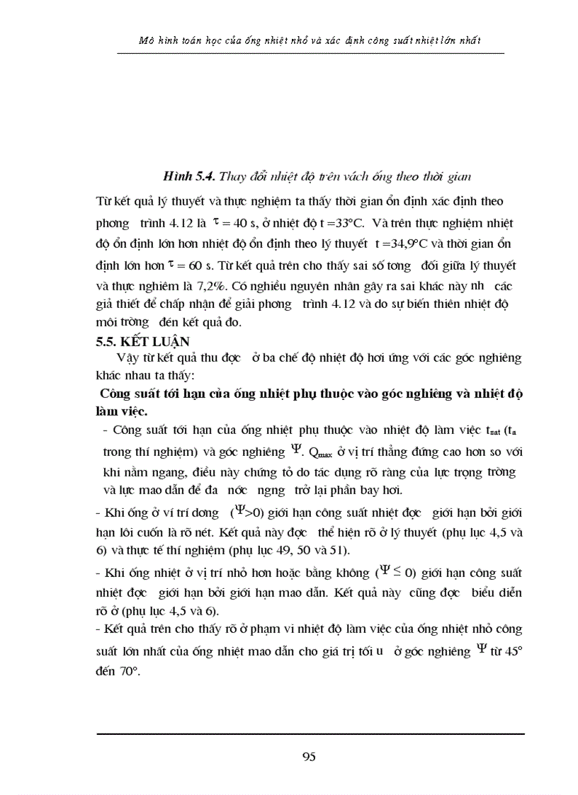 image for page Số liệu thí nghiệm và phân tích kết quả ống nhiệt
