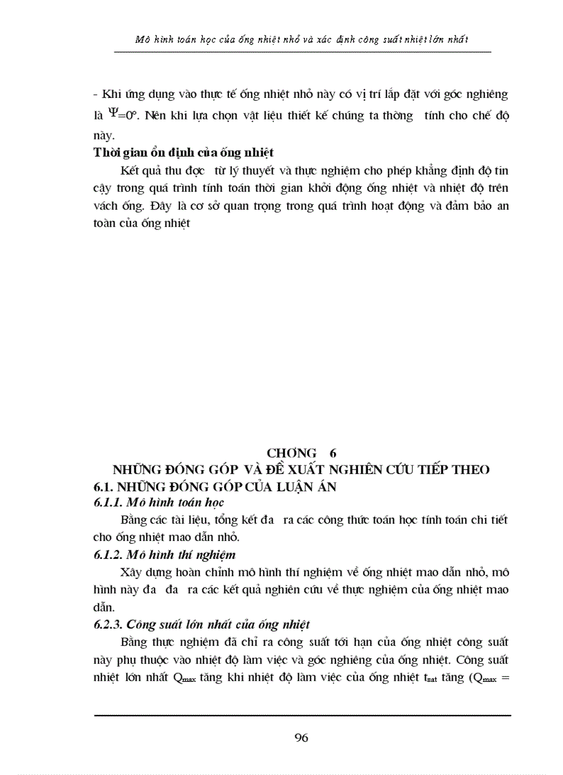 image for page Số liệu thí nghiệm và phân tích kết quả ống nhiệt