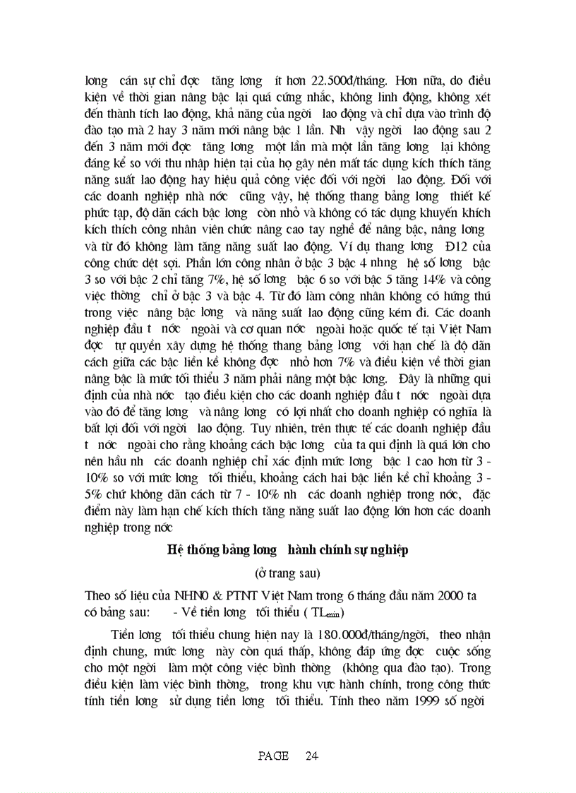 image for page Tiền lương thu nhập và tác động của nó đến năng suất lao động hiện nay ở Việt Nam 1