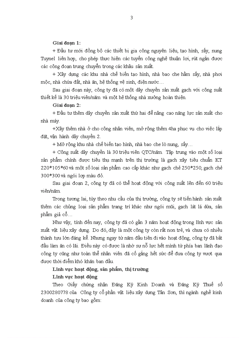 image for page Báo cáo thực tập tại Công ty cổ phần vật liệu xây dựng Tân Sơn 1