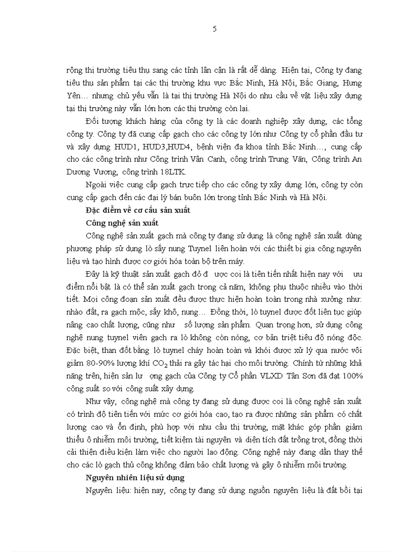 image for page Báo cáo thực tập tại Công ty cổ phần vật liệu xây dựng Tân Sơn 1