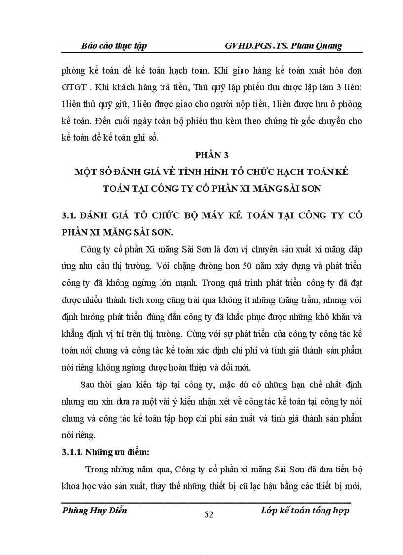 image for page Một số đánh giá về tình hình tổ chức hạch toán kế toán tại Công ty cổ phần xi măng Sài sơn 1