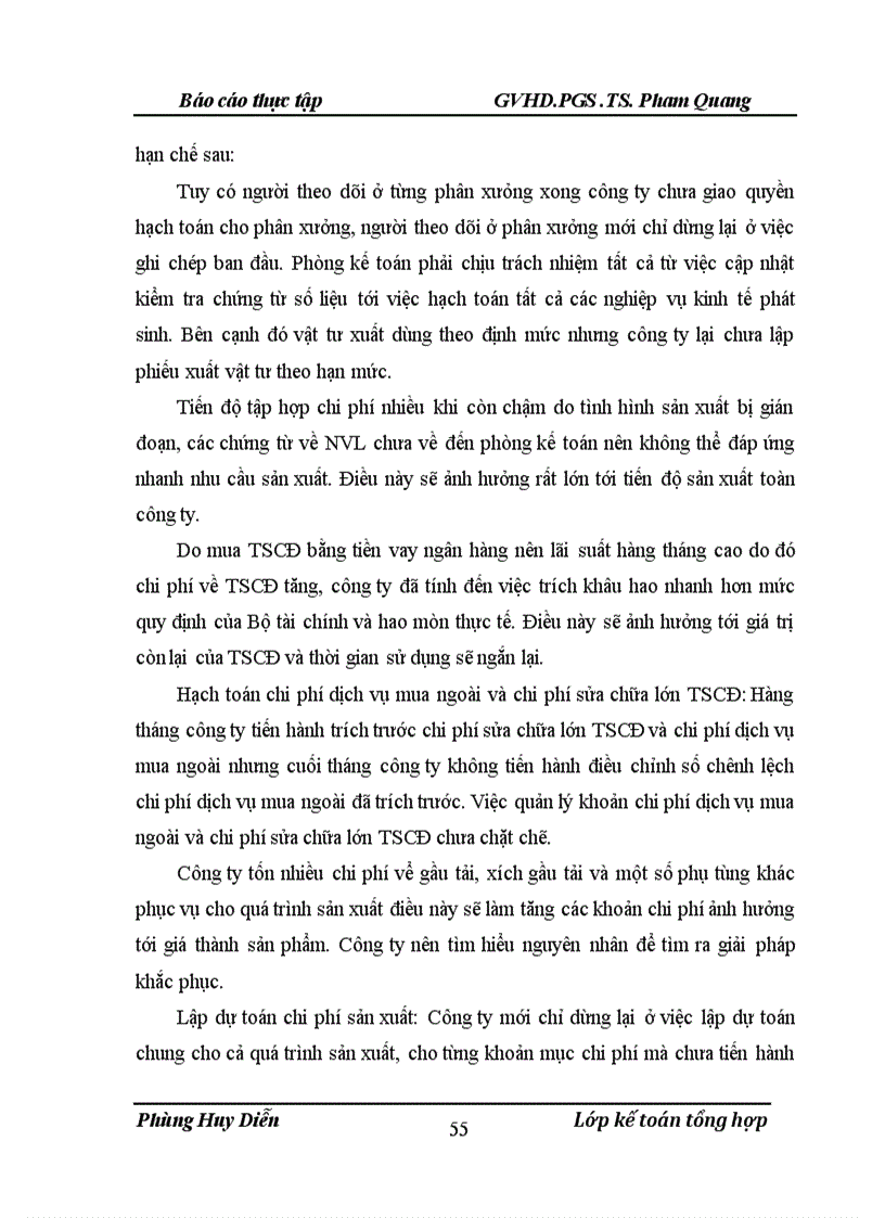 image for page Một số đánh giá về tình hình tổ chức hạch toán kế toán tại Công ty cổ phần xi măng Sài sơn 1