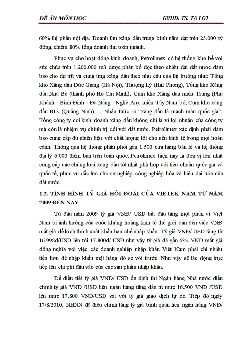 image for page Tác động của tỷ giá hối đoái đến hoạt động kinh doanh xăng dầu của Tổng công ty xăng dầu Việt Nam