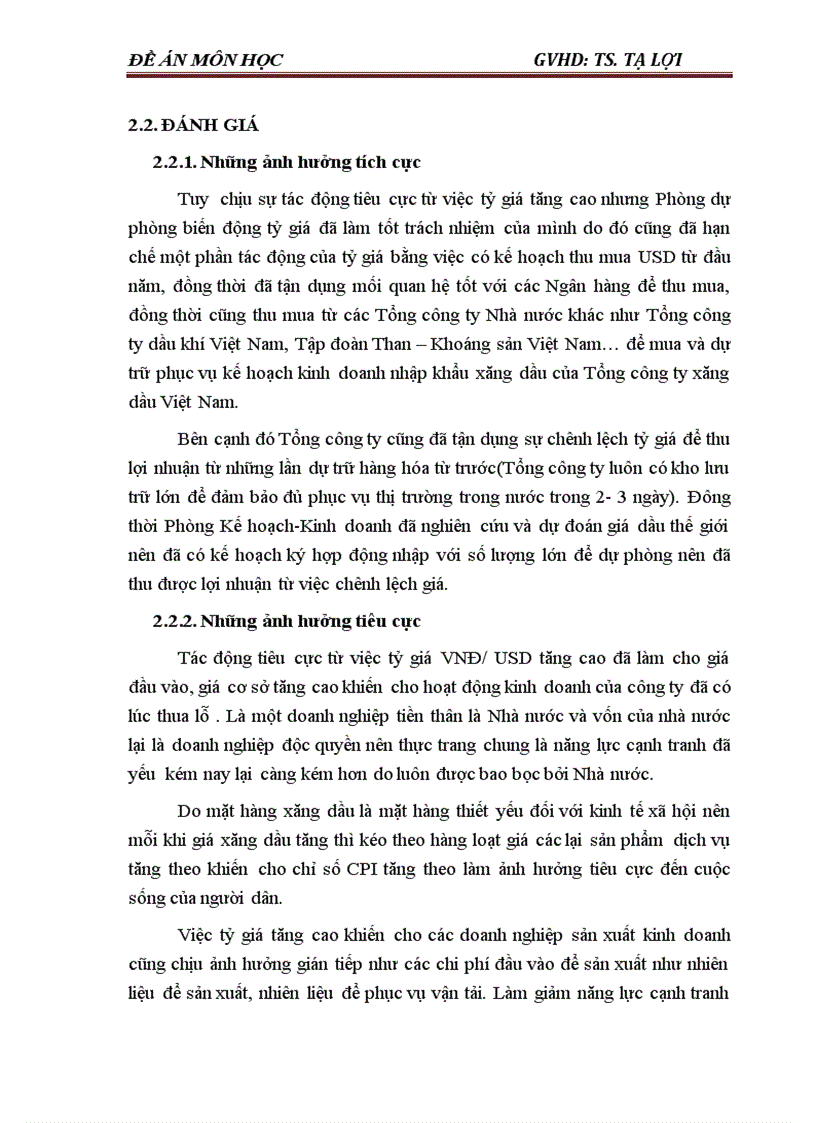 image for page Tác động của tỷ giá hối đoái đến hoạt động kinh doanh xăng dầu của Tổng công ty xăng dầu Việt Nam