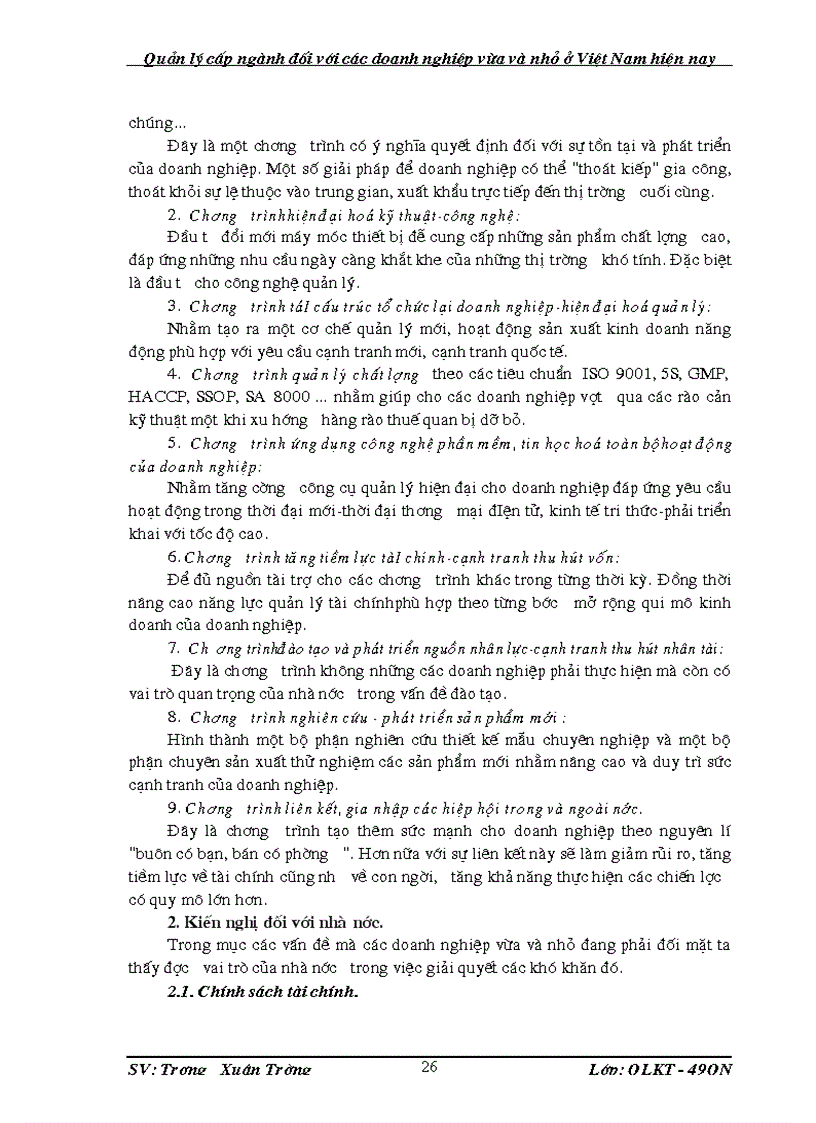 image for page Quản lý cấp ngành trong các doanh nghiệp vừa và nhỏ ở Việt Nam hiện nay 1