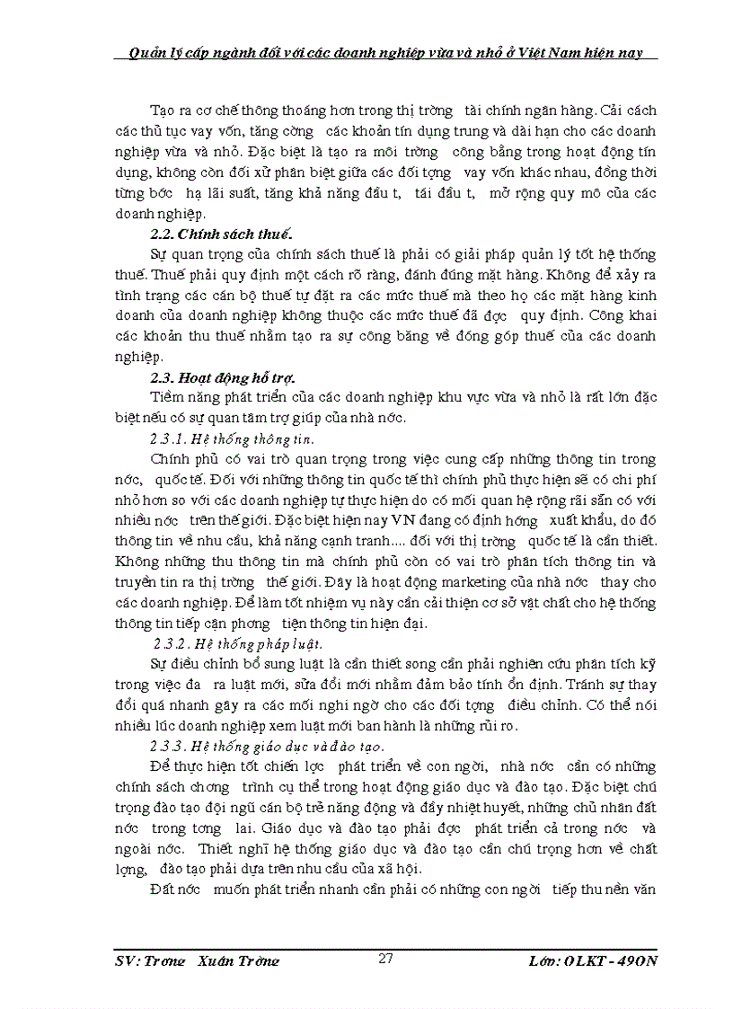 image for page Quản lý cấp ngành trong các doanh nghiệp vừa và nhỏ ở Việt Nam hiện nay 1