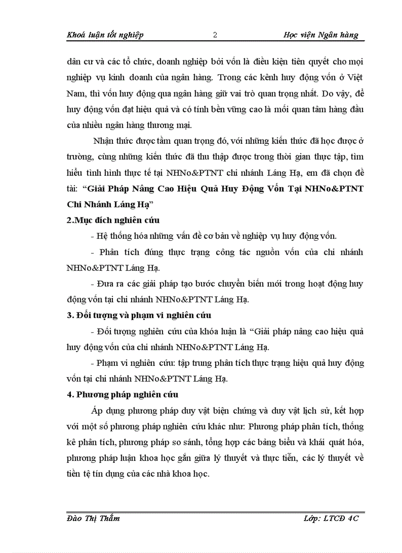 image for page Giải Pháp Nâng Cao Hiệu Quả Huy Động Vốn Tại NHNo PTNT Chi Nhánh Láng Hạ