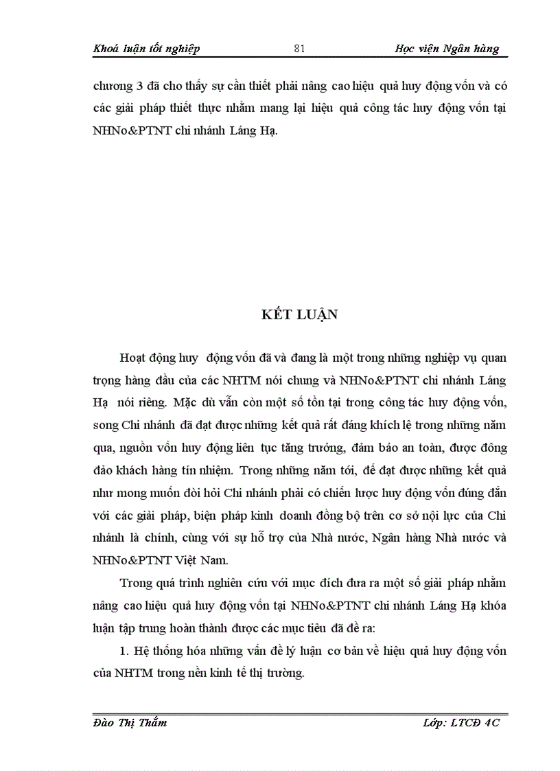 image for page Giải Pháp Nâng Cao Hiệu Quả Huy Động Vốn Tại NHNo PTNT Chi Nhánh Láng Hạ