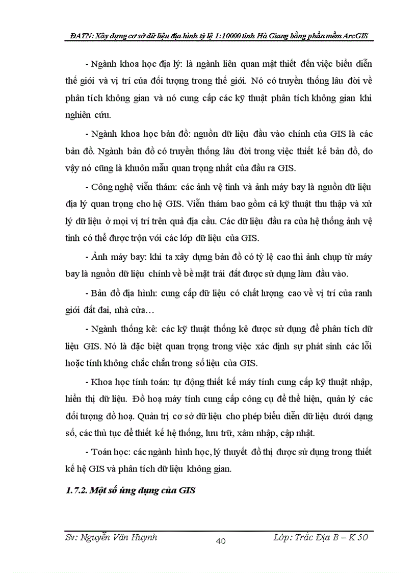 image for page Xây dựng cơ sở dữ liệu địa hình tỷ lệ 1 10000 của tỉnh Hà Giang bằng phần mềm ArcGIS