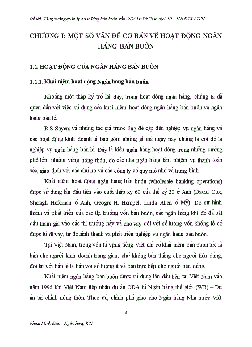 image for page Tăng cường quản lý hoạt động bán buôn vốn ODA tại Sở giao dịch III Ngân hàng Đầu tư và Phát triển Việt Nam