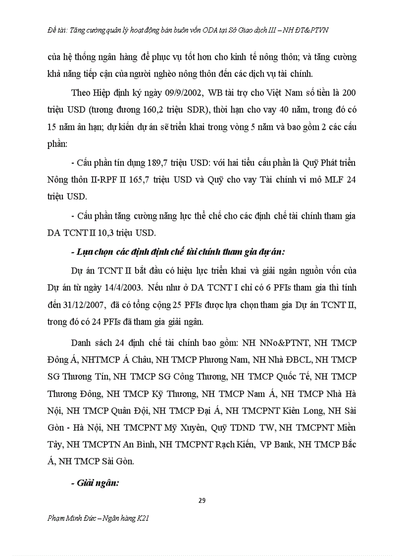 image for page Tăng cường quản lý hoạt động bán buôn vốn ODA tại Sở giao dịch III Ngân hàng Đầu tư và Phát triển Việt Nam