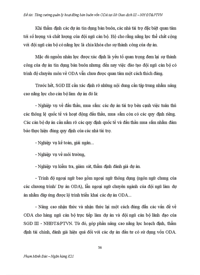 image for page Tăng cường quản lý hoạt động bán buôn vốn ODA tại Sở giao dịch III Ngân hàng Đầu tư và Phát triển Việt Nam