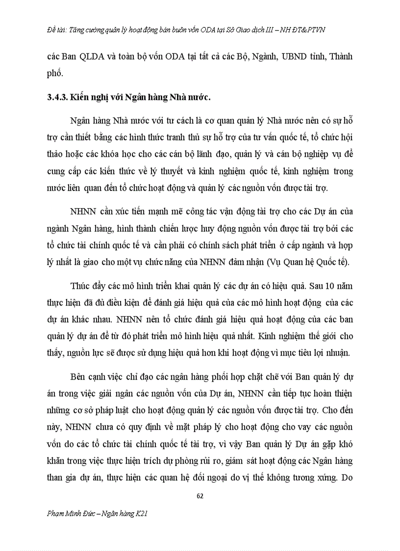 image for page Tăng cường quản lý hoạt động bán buôn vốn ODA tại Sở giao dịch III Ngân hàng Đầu tư và Phát triển Việt Nam
