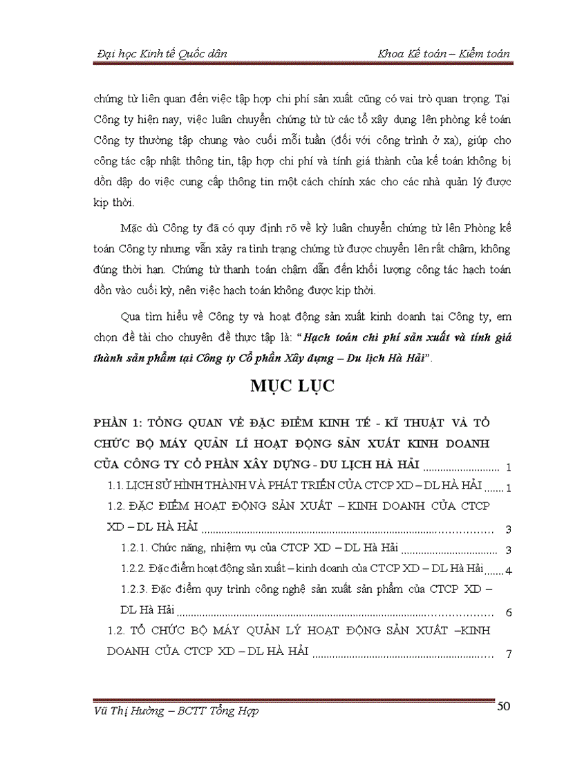 image for page Tình hình tổ chức hạch toán kế toán tại công ty cổ phần xây dựng du lịch hà hải