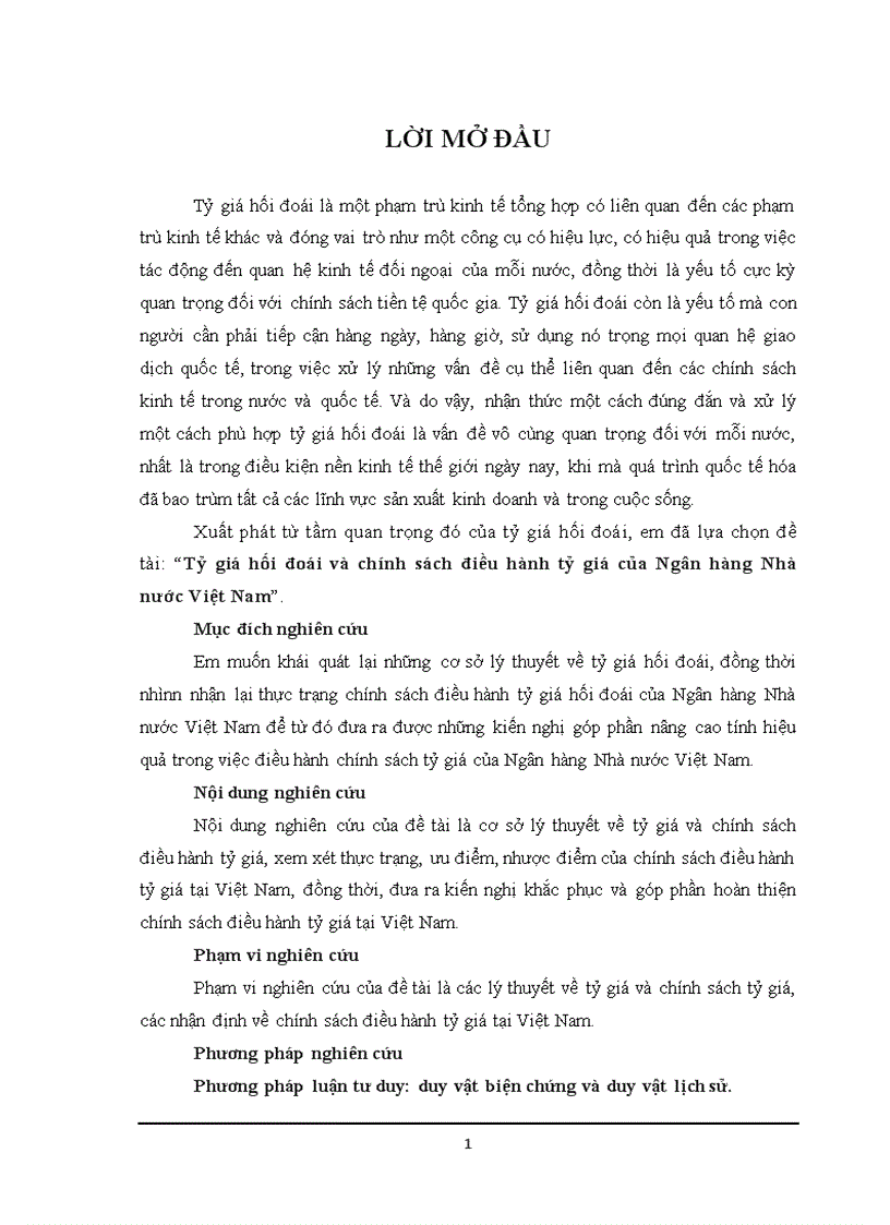image for page Tỷ giá hối đoái và chính sách điều hành tỷ giá của Ngân hàng Nhà nước Việt Nam
