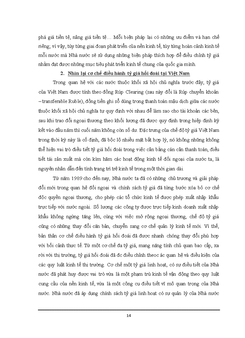 image for page Tỷ giá hối đoái và chính sách điều hành tỷ giá của Ngân hàng Nhà nước Việt Nam