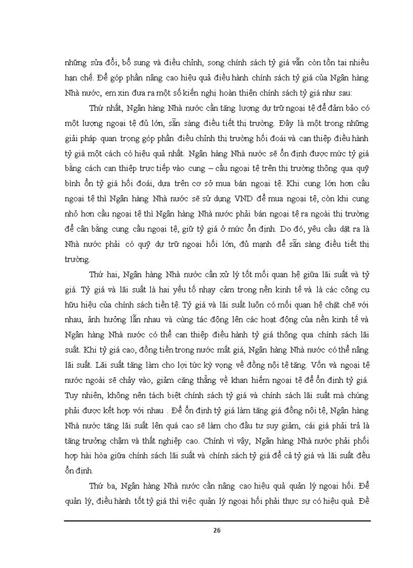 image for page Tỷ giá hối đoái và chính sách điều hành tỷ giá của Ngân hàng Nhà nước Việt Nam