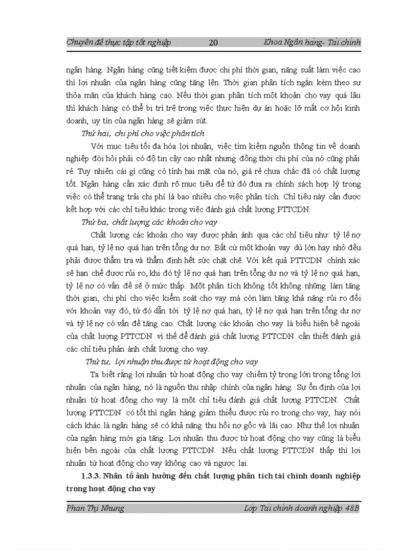 image for page Nâng cao chất lượng phân tích tài chính doanh nghiệp trong hoạt động cho vay tại Sở giao dịch ngân hàng thương mại cổ phần Ngoại thương 1