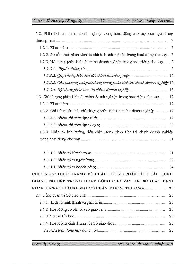 image for page Nâng cao chất lượng phân tích tài chính doanh nghiệp trong hoạt động cho vay tại Sở giao dịch ngân hàng thương mại cổ phần Ngoại thương 1