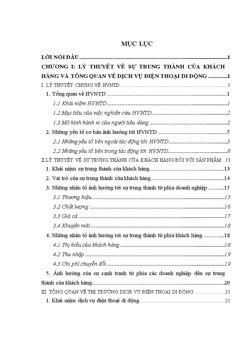 image for page Nghiên cứu sự trung thành của khách hàng đối với dịch vụ viễn thông di động tại Việt Nam