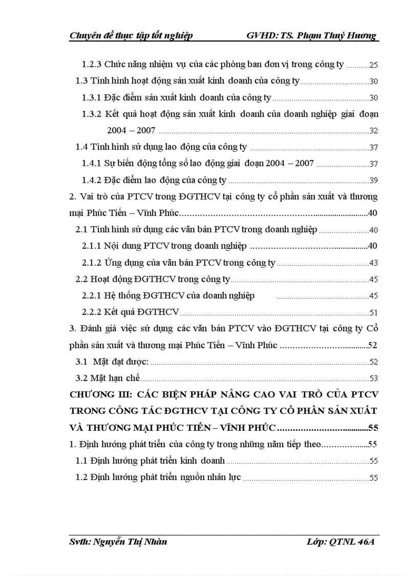 image for page Nâng cao vai trò của phân tích công việc trong hoạt động đánh giá thực hiện công việc tại công ty Cổ phần sản xuất và thương mại Phúc Tiến Vĩnh Phúc