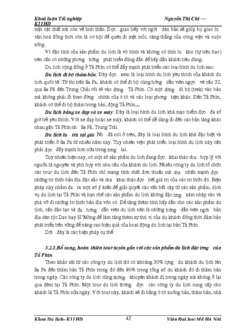 image for page Nghiên cứu đề xuất một số giải pháp đẩy mạnh phát triển du lịch cộng đồng trên cơ sở khai thác các giá trị tri thức bản địa tại bản Tả Phìn huyện Sa Pa tỉnh Lào Cai