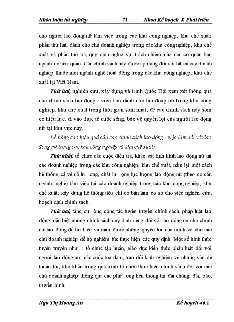 image for page Hoàn thiện chính sách lao động việc làm đối với lao động nữ trong các khu công nghiệp khu chế xuất ở Việt Nam 1