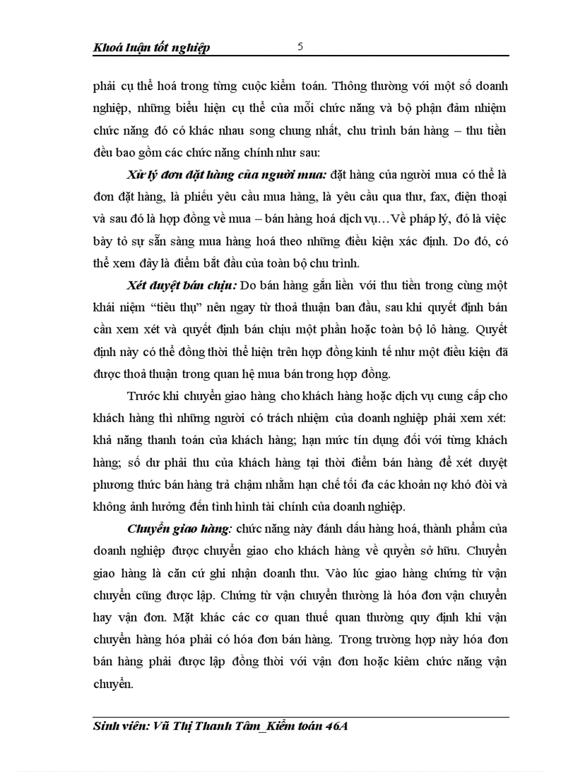 image for page Hoàn thiện kiểm toán chu trình bán hàng thu tiền trong kiểm toán báo cáo tài chính 1