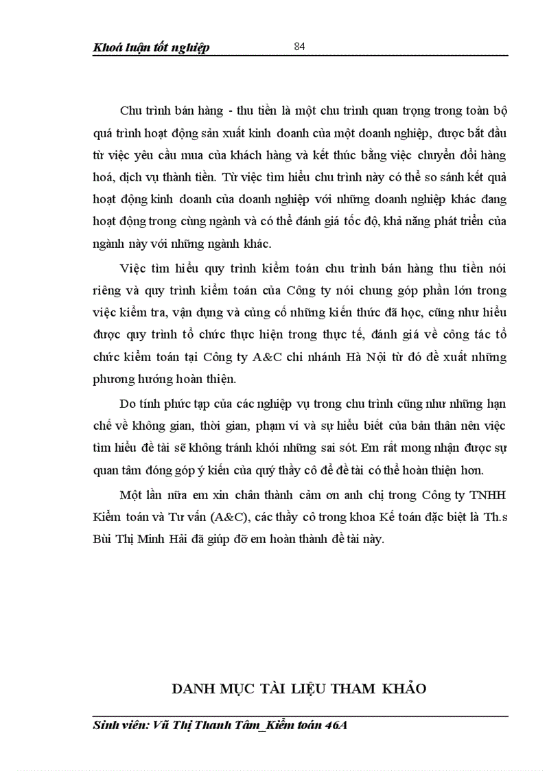 image for page Hoàn thiện kiểm toán chu trình bán hàng thu tiền trong kiểm toán báo cáo tài chính 1