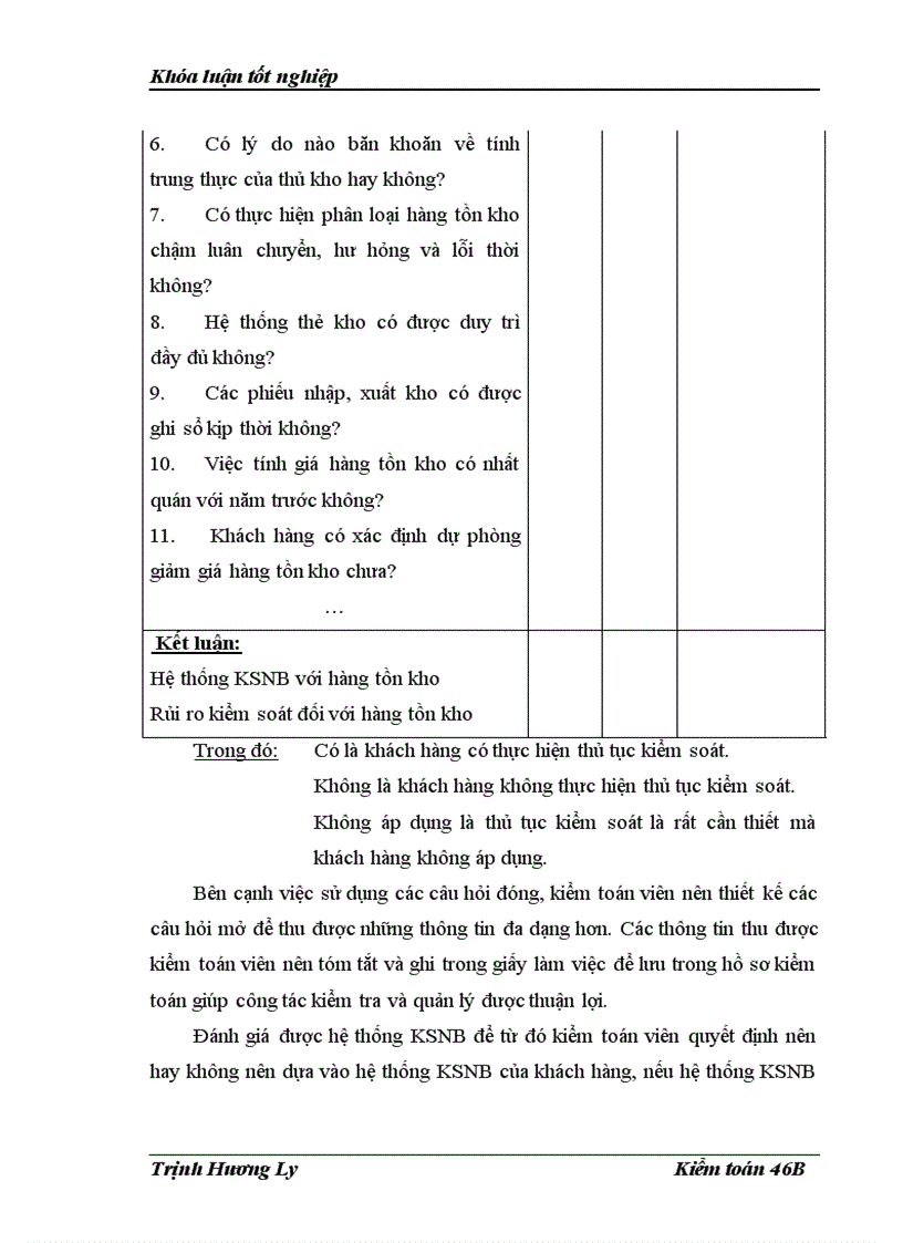 image for page Hoàn thiện kiểm toán hàng tồn kho trong kiểm toán báo cáo tài chính do Công ty Kiểm toán và Dịch vụ Tin học AISC thực hiện