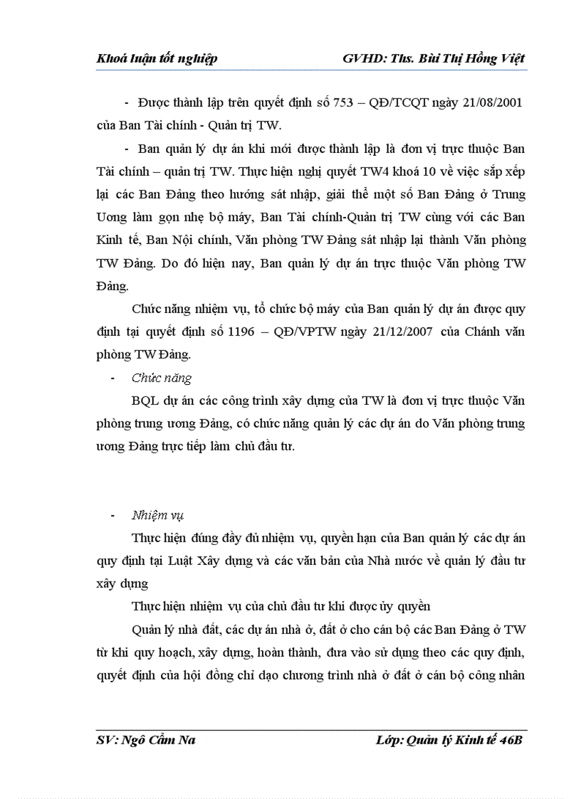 image for page Hoàn thiện công tác quản lý dự án đầu tư xây dựng công trình tại BQL dự án của TW