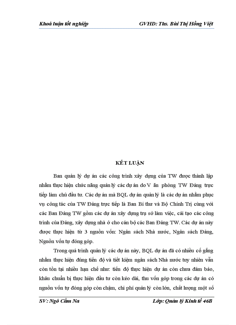 image for page Hoàn thiện công tác quản lý dự án đầu tư xây dựng công trình tại BQL dự án của TW