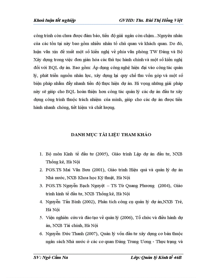 image for page Hoàn thiện công tác quản lý dự án đầu tư xây dựng công trình tại BQL dự án của TW