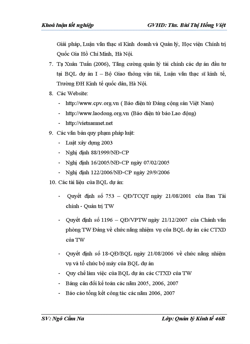 image for page Hoàn thiện công tác quản lý dự án đầu tư xây dựng công trình tại BQL dự án của TW