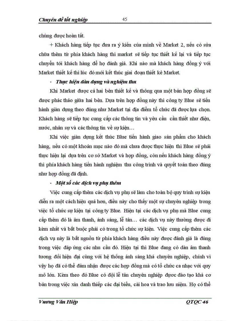 image for page Một số giải pháp nâng cao hiệu quả cung ứng dịch vụ tổ chức sự kiện của công ty cổ phần Màu Xanh Blue JSC 1