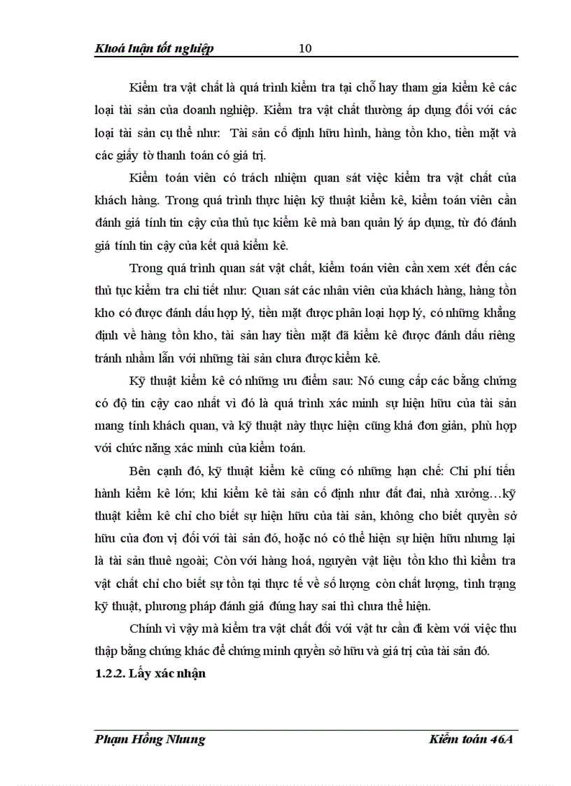 image for page Hoàn thiện kỹ thuật thu thập bằng chứng kiểm toán trong kiểm toán báo cáo tài chính tại Công ty TNHH Kiểm toán và Tư vấn A C