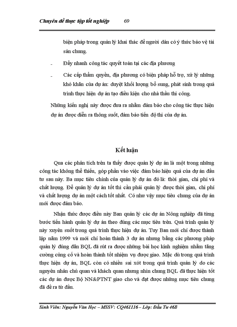 image for page Tình hình quản lý các dự án sử dụng vốn ODA tại Ban quản lý các dự án Nông nghiệp Bộ NN PTNT thời gian qua