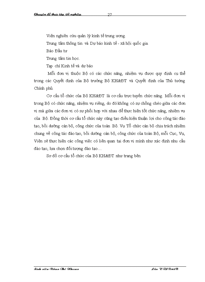 image for page Hoàn thiện công tác đào tạo bồi dưỡng đội ngũ cán bộ công chức viên chức ở Bộ KH ĐT