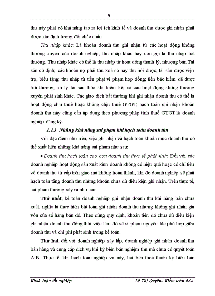 image for page Hoàn thiện kiểm toán khoản mục doanh thu trong kiểm toán Báo cáo tài chính tại công ty TNHH Tư vấn kế toán và kiểm toán Việt Nam