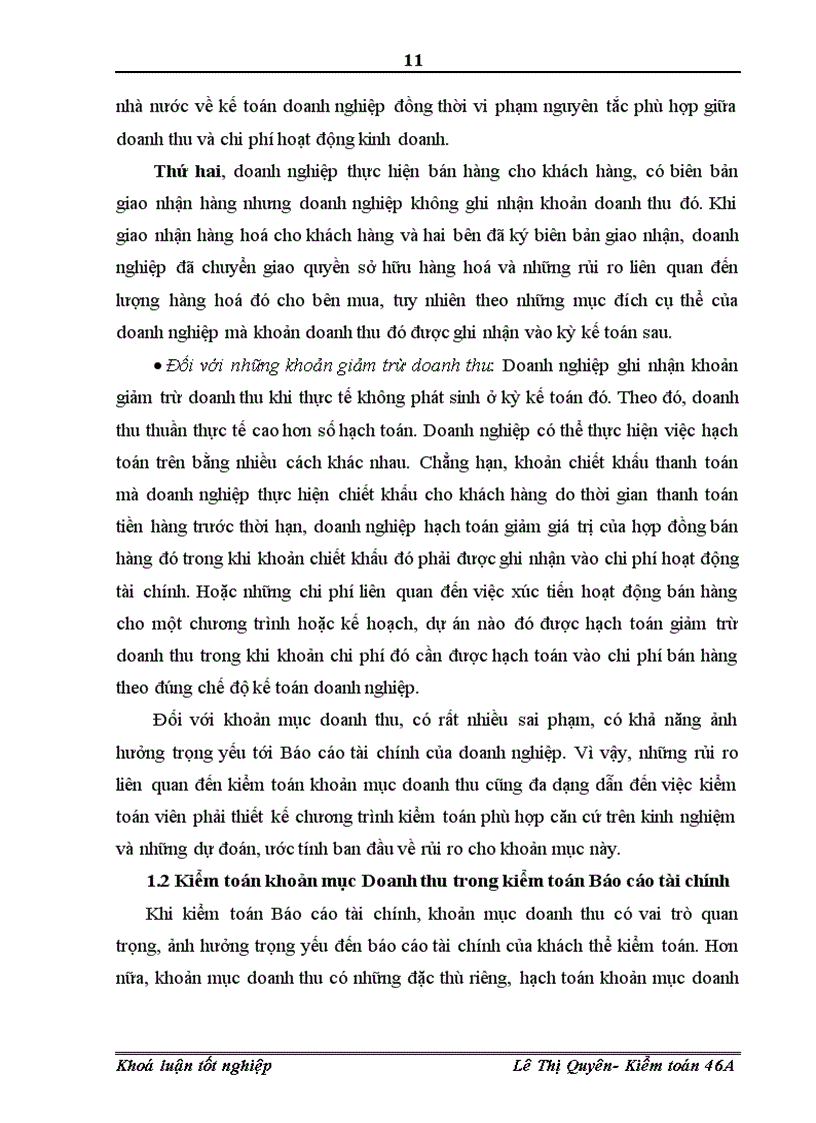 image for page Hoàn thiện kiểm toán khoản mục doanh thu trong kiểm toán Báo cáo tài chính tại công ty TNHH Tư vấn kế toán và kiểm toán Việt Nam