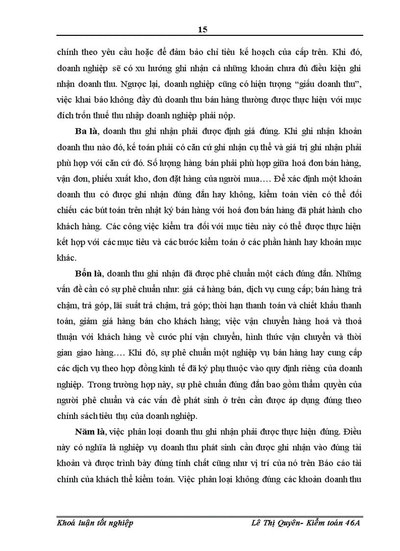 image for page Hoàn thiện kiểm toán khoản mục doanh thu trong kiểm toán Báo cáo tài chính tại công ty TNHH Tư vấn kế toán và kiểm toán Việt Nam