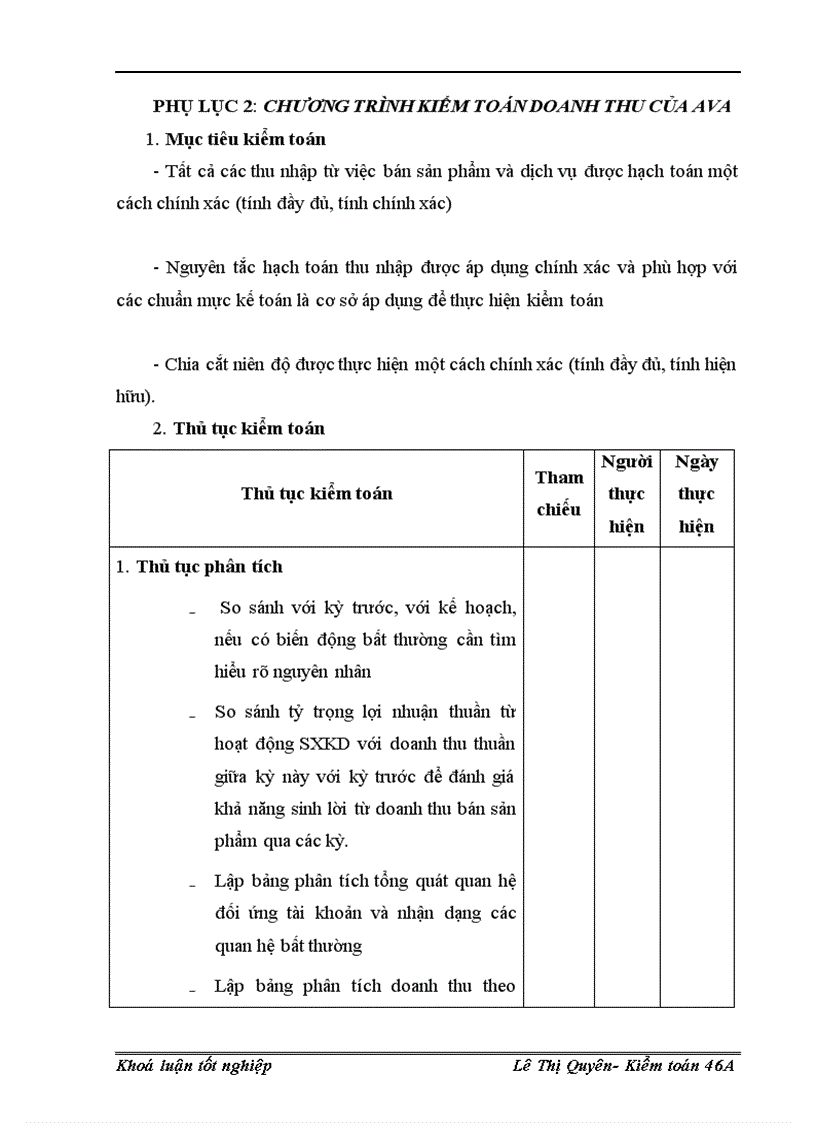image for page Hoàn thiện kiểm toán khoản mục doanh thu trong kiểm toán Báo cáo tài chính tại công ty TNHH Tư vấn kế toán và kiểm toán Việt Nam