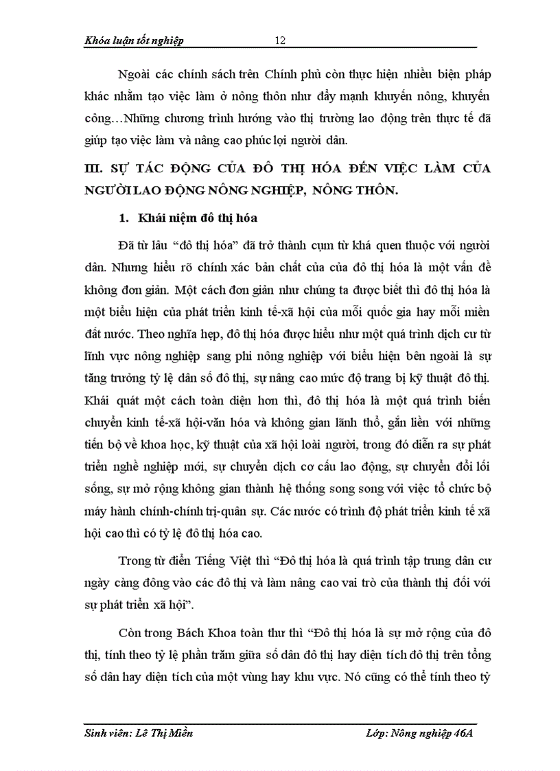 image for page Một số giải pháp tạo việc làm cho người lao động nông nghiệp nông thôn bị thu hồi đất do tác động của đô thị hóa ở ngoại thành Hà Nội