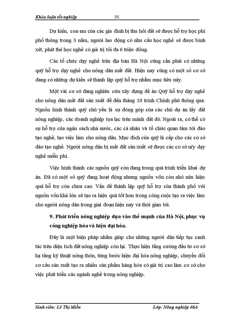 image for page Một số giải pháp tạo việc làm cho người lao động nông nghiệp nông thôn bị thu hồi đất do tác động của đô thị hóa ở ngoại thành Hà Nội