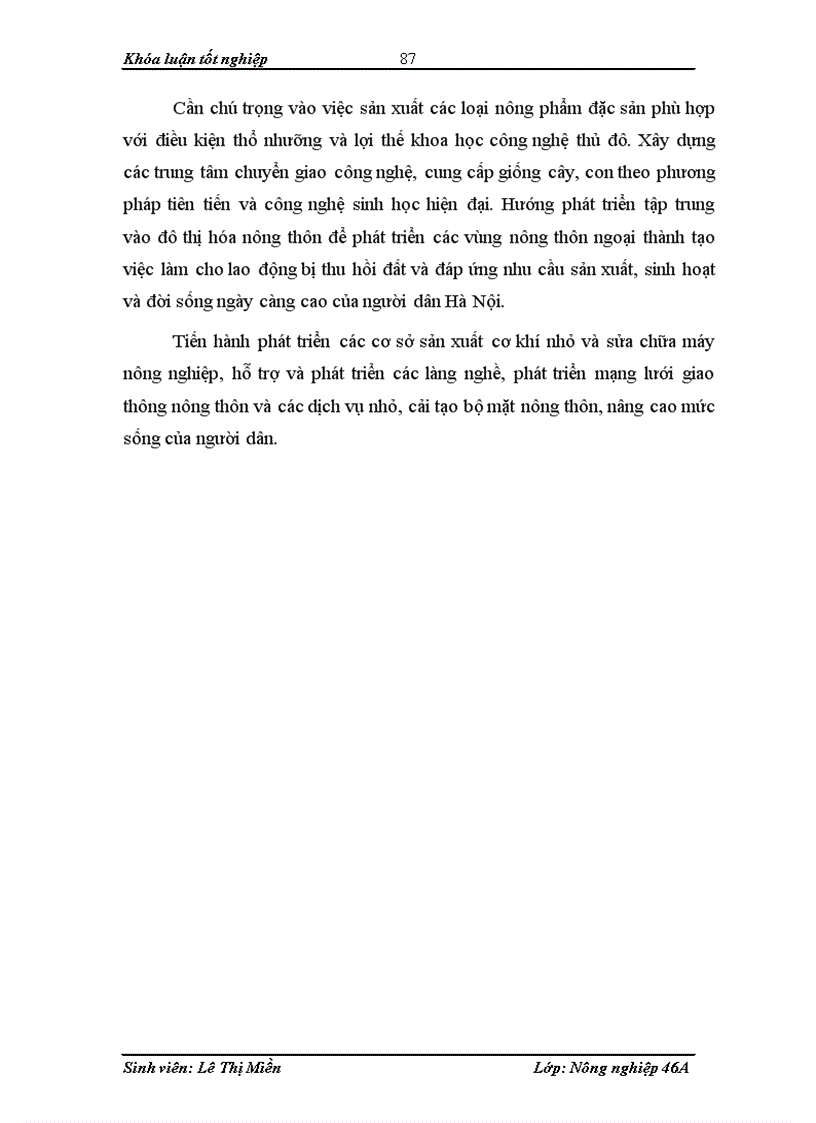 image for page Một số giải pháp tạo việc làm cho người lao động nông nghiệp nông thôn bị thu hồi đất do tác động của đô thị hóa ở ngoại thành Hà Nội