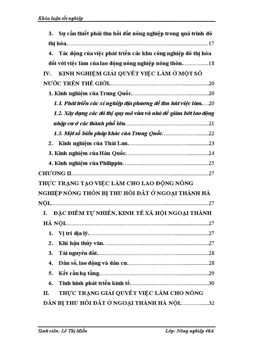 image for page Một số giải pháp tạo việc làm cho người lao động nông nghiệp nông thôn bị thu hồi đất do tác động của đô thị hóa ở ngoại thành Hà Nội