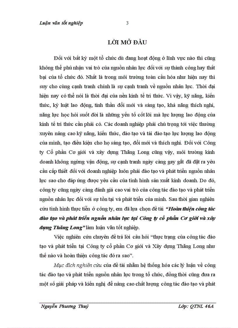 image for page Hoàn thiện công tác đào tạo và phát triển nguồn nhân lực tại Công ty cổ phần Cơ giới và xây dựng Thăng Long